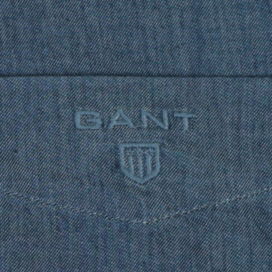 Gant férfi hosszú ujjú ing, kék, 100% pamut, fitted - Image 2