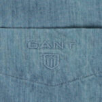 Gant férfi hosszú ujjú ing, kék, 100% pamut, fitted - Thumbnail Image 2