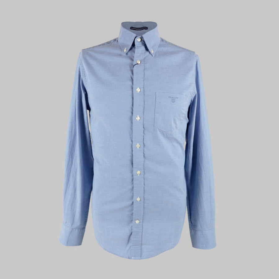 Gant férfi hosszú ujjú ing, világoskék, 100% pamut, regular fit - Image 2
