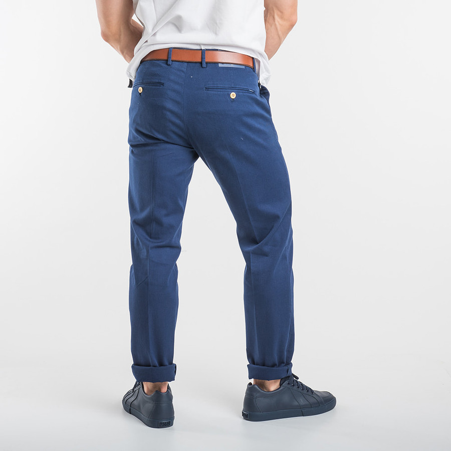 Gant férfi nadrág, kék, pamut, slim fit - Image 2