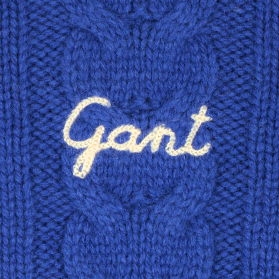 Gant férfi kötött pulóver, kék - Image 3