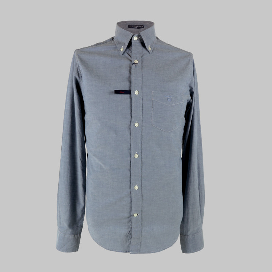 Gant férfi hosszú ujjú ing, szürkéskék, 100% pamut, fitted - Image 2