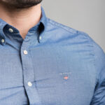 Gant férfi hosszú ujjú ing, világoskék, 100% pamut, extra slim fit - Thumbnail Image 2