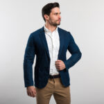 Gant férfi zakó, kék, pamut - Thumbnail Image 1