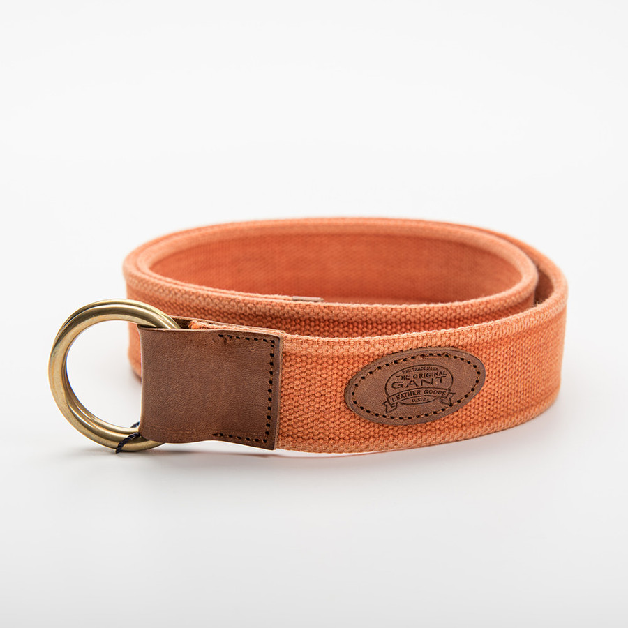 Gant öv, rozsdabarna, textil - Image 1