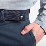 Tommy Hilfiger férfi nadrág, kék, pamut, straight fit, stretch - Thumbnail Image 3