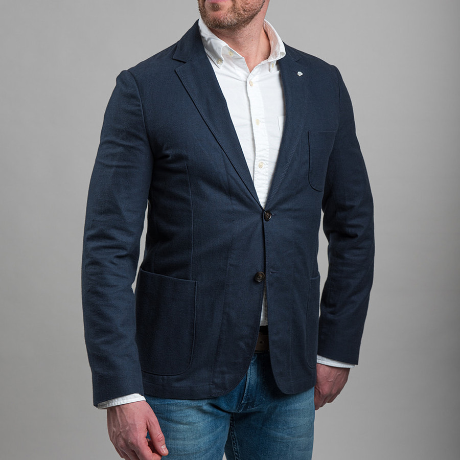 Gant férfi zakó, kék, 100% pamut - Image 1