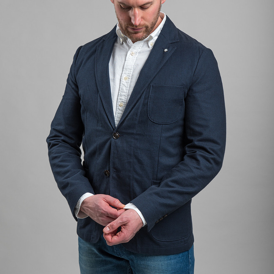 Gant férfi zakó, kék, 100% pamut - Image 2