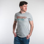 Abercrombie & Fitch férfi póló, világosszürke, feliratos, 100% pamut - Thumbnail Image 1