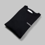 Calvin Klein férfi pulóver, fekete, feliratos, 100% pamut - Thumbnail Image 4