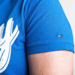 Tommy Hilfiger férfi póló, kék, feliratos, 100% pamut - Thumbnail Image 3
