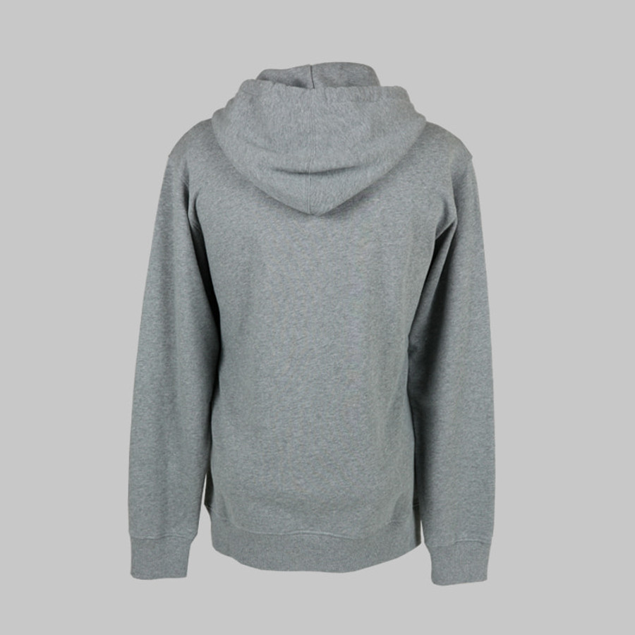 Calvin Klein férfi kapucnis pulóver, szürke, feliratos, 100% pamut - Image 2