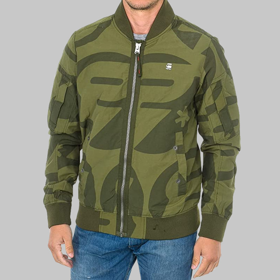 G-Star Raw férfi dzseki, kekizöld, mintás - Image 1