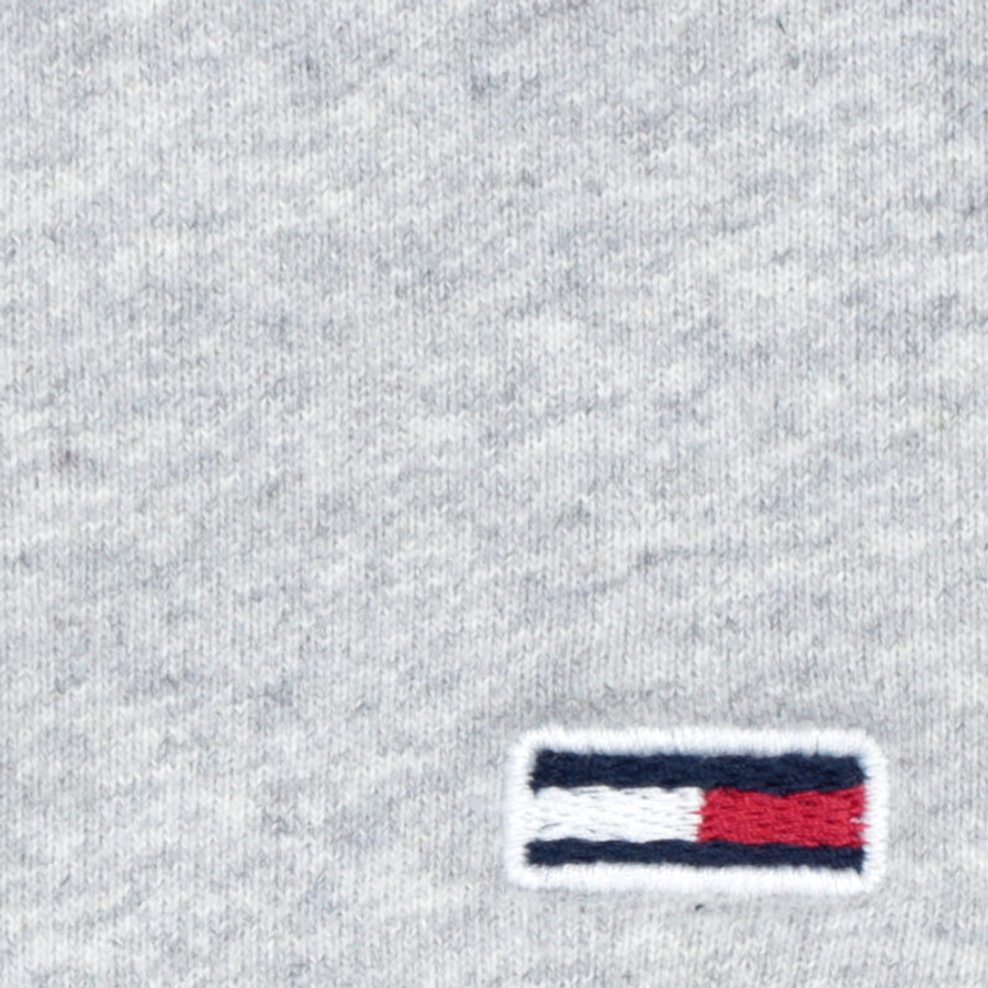 Tommy Hilfiger férfi pulóver, világosszürke, feliratos, pamut - Image 3
