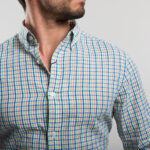Gant férfi hosszú ujjú ing, színes kockás, tech prep, regular fit - Thumbnail Image 2