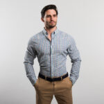 Gant férfi hosszú ujjú ing, színes kockás, tech prep, regular fit - Thumbnail Image 1