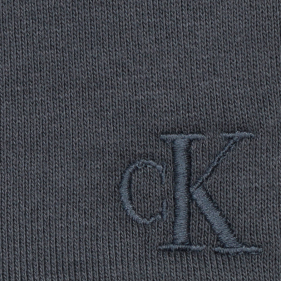 Calvin Klein férfi pulóver, szürke, feliratos - Image 3