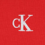 Calvin Klein női v-nyakú póló, piros, pamut - Thumbnail Image 2