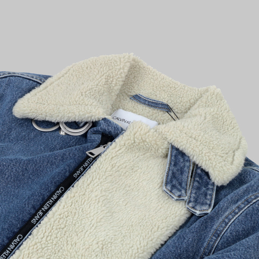 Calvin Klein női farmerdzseki, világoskék, pamut - Image 3
