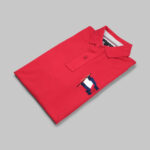 Tommy Hilfiger férfi galléros póló, piros, 100% pamut, regular fit - Thumbnail Image 4