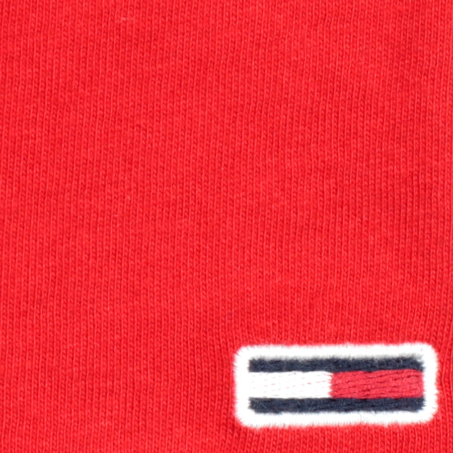 Tommy Hilfiger férfi póló, piros, feliratos, 100% organikus pamut - Image 3