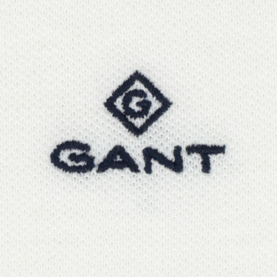 Gant női galléros póló, törtfehér, 100% pamut - Image 2