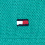 Tommy Hilfiger férfi galléros póló, türkiz, 100% pamut - Thumbnail Image 3