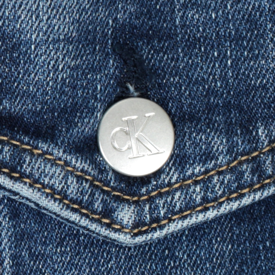 Calvin Klein férfi farmerdzseki, kék, pamut - Image 4