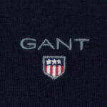 Gant férfi galléros pulóver, kék csíkos, 100% pamut - Thumbnail Image 2