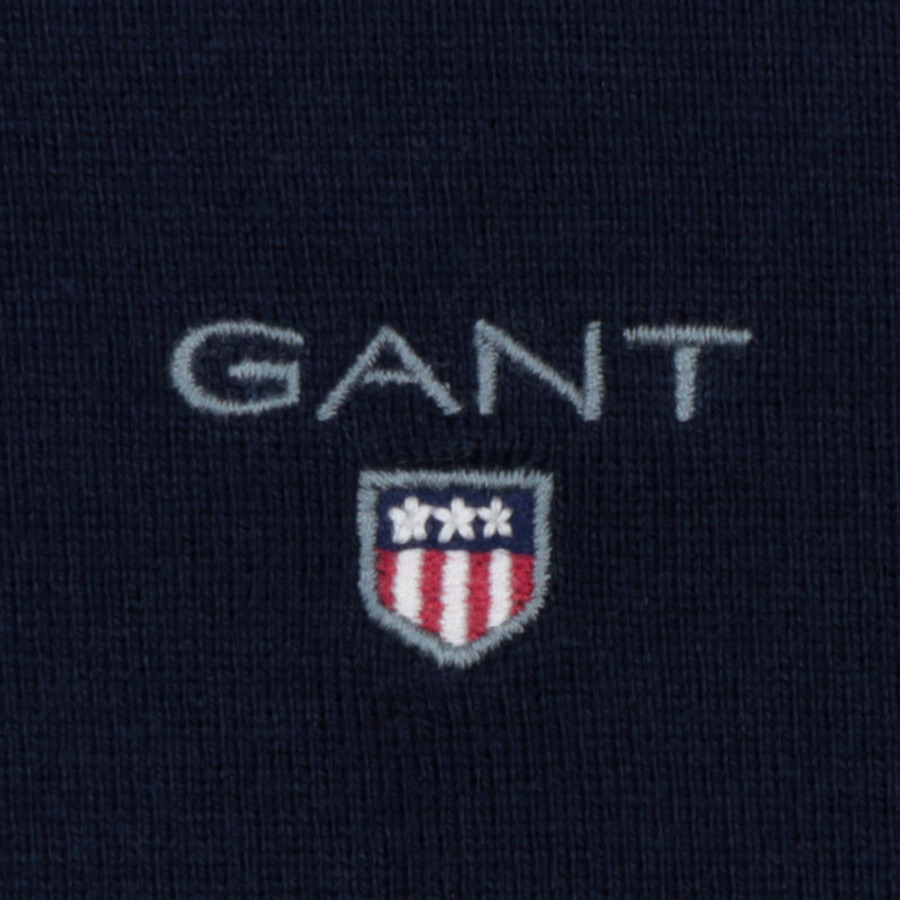 Gant férfi galléros pulóver, kék csíkos, 100% pamut - Image 2
