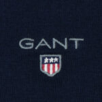 Gant férfi galléros pulóver, sötétkék, 100% pamut - Thumbnail Image 2