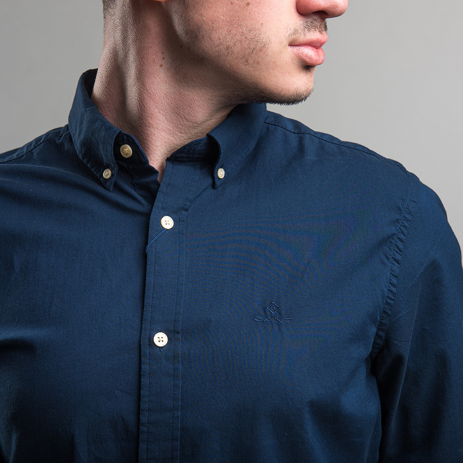 Gant férfi hosszú ujjú ing, kék, tech prep, slim fit - Image 2