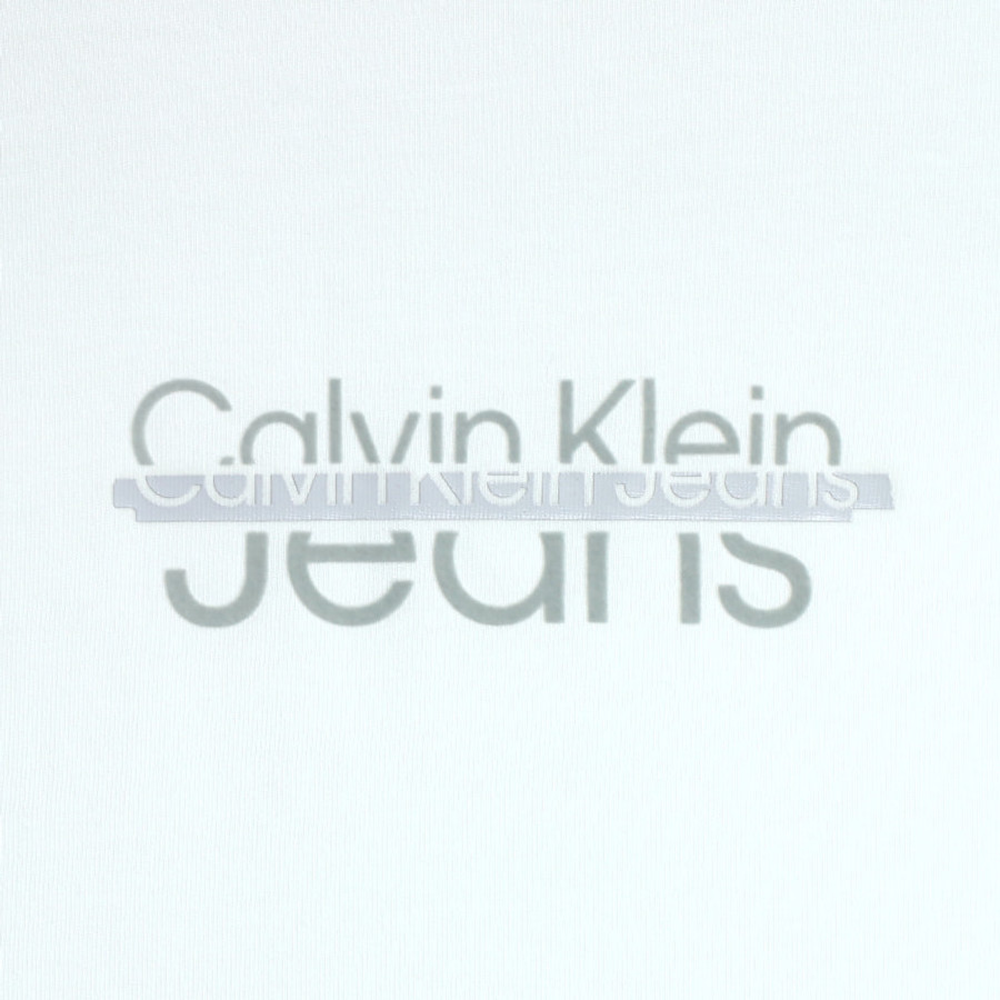 Calvin Klein férfi póló, fehér, 100% pamut - Image 2