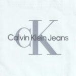 Calvin Klein férfi póló, fehér, 100% pamut - Thumbnail Image 2