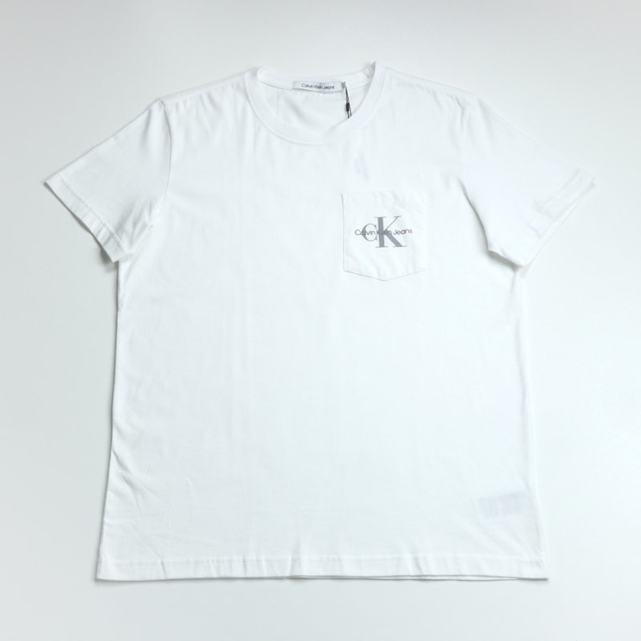 Calvin Klein férfi póló, fehér, 100% pamut - Image 3
