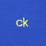 Calvin Klein férfi galléros póló, kék, 100% pamut - Thumbnail Image 2