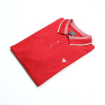 Guess férfi galléros póló, piros, pamut, slim fit - Thumbnail Image 1