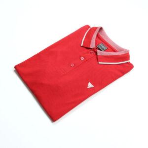 Guess férfi galléros póló, piros, pamut, slim fit