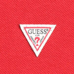 Guess férfi galléros póló, piros, pamut, slim fit - Thumbnail Image 2