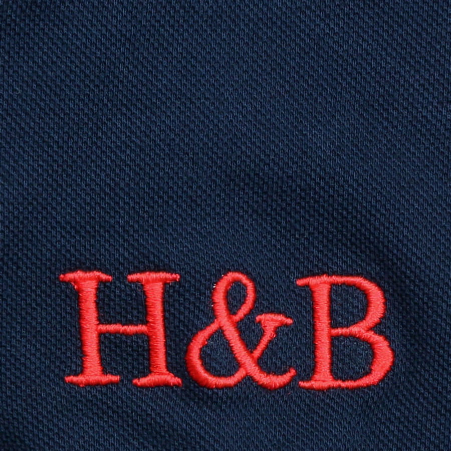 Harmont & Blaine férfi galléros póló, sötétkék, 100% pamut, regular fit - Image 3