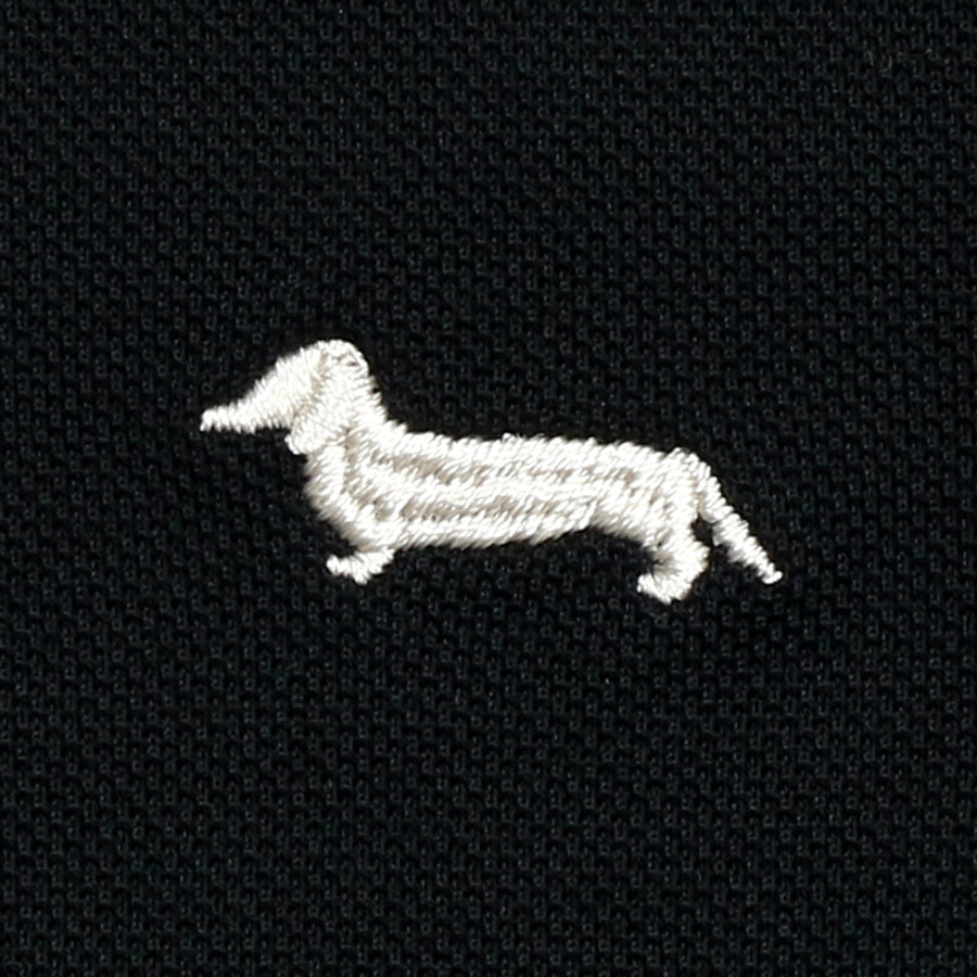 Harmont & Blaine férfi galléros póló, fekete, 100% pamut, narrow fit - Image 2