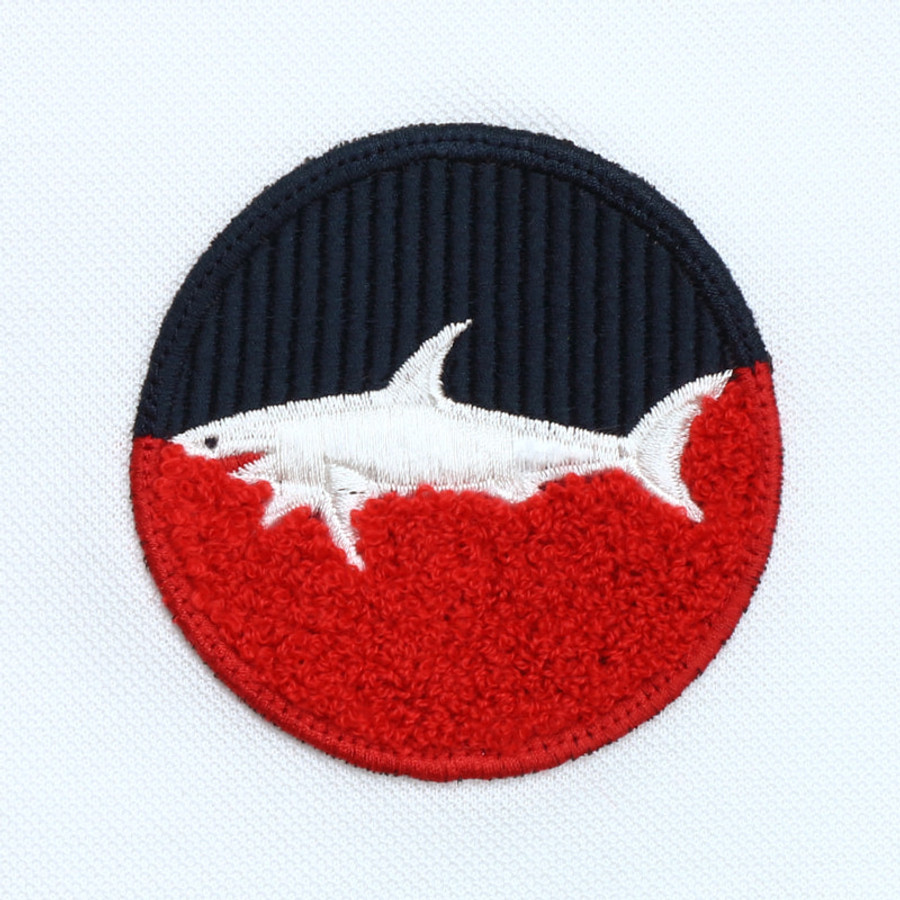 Paul & Shark férfi galléros póló, fehér, 100% pamut - Image 2
