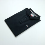 Tommy Hilfiger férfi galléros póló, fekete, pamut - Thumbnail Image 1