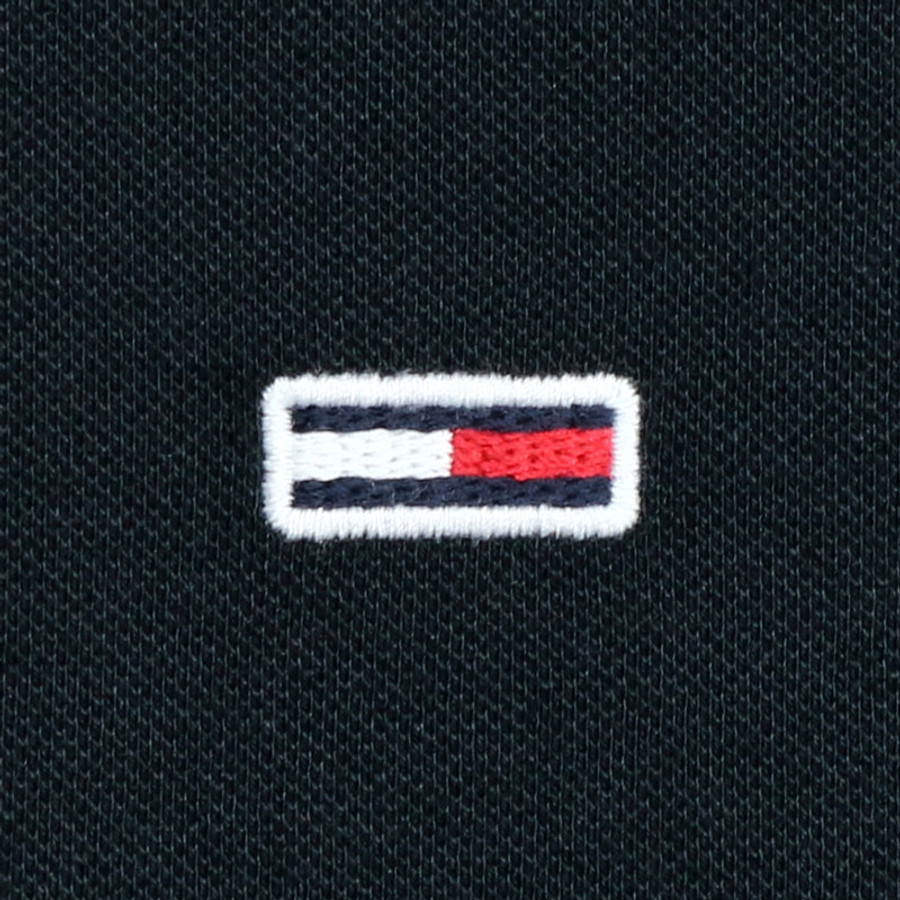 Tommy Hilfiger férfi galléros póló, fekete, pamut - Image 3