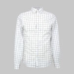 Calvin Klein férfi hosszú ujjú ing, kockás-feliratos, pamut, slim fit - Thumbnail Image 1