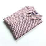 Gant férfi hosszú ujjú ing, bordó kockás, slim fit - Thumbnail Image 3