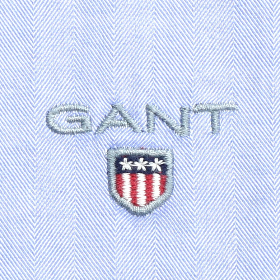 Gant férfi hosszú ujjú ing, világoskék, 100% pamut, regular fit - Image 2