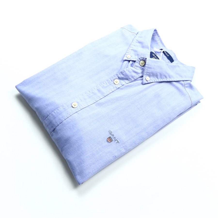 Gant férfi hosszú ujjú ing, világoskék, 100% pamut, regular fit - Image 3