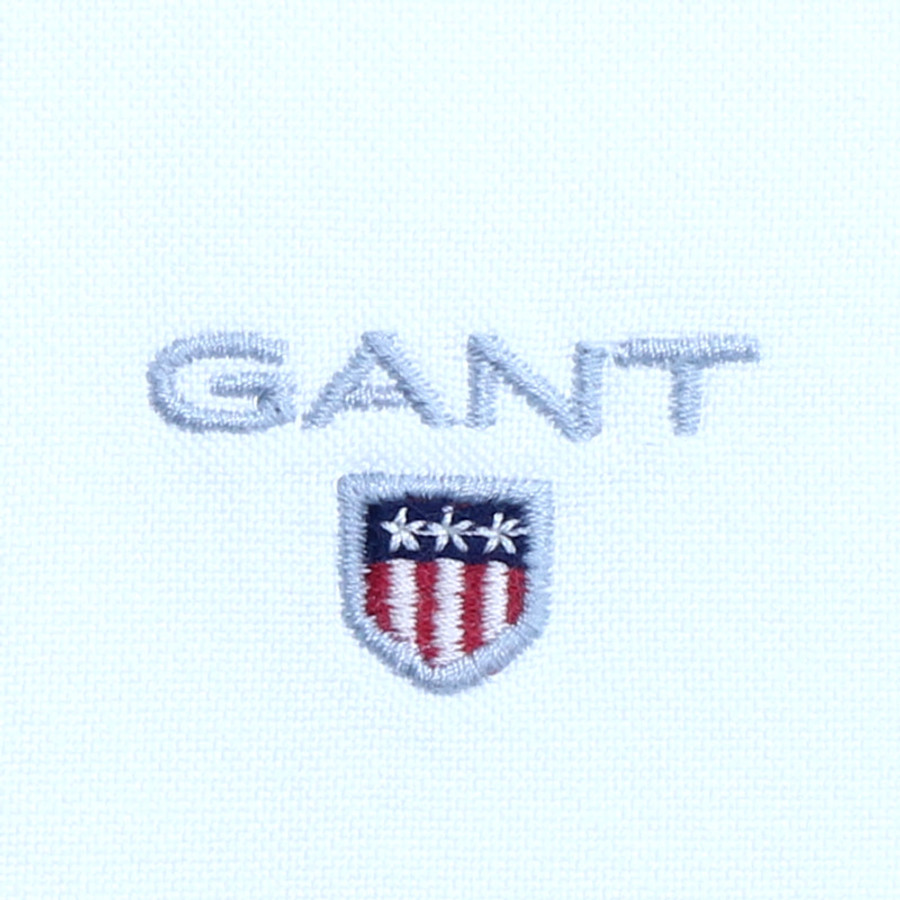 Gant férfi hosszú ujjú ing, fehér, 100% pamut, slim fit - Image 2