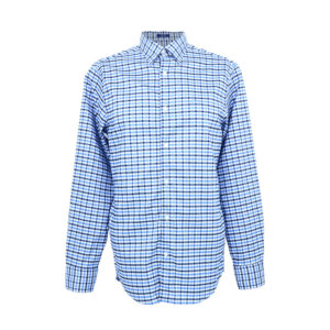 Gant férfi hosszú ujjú ing, kék kockás, tech prep, regular fit